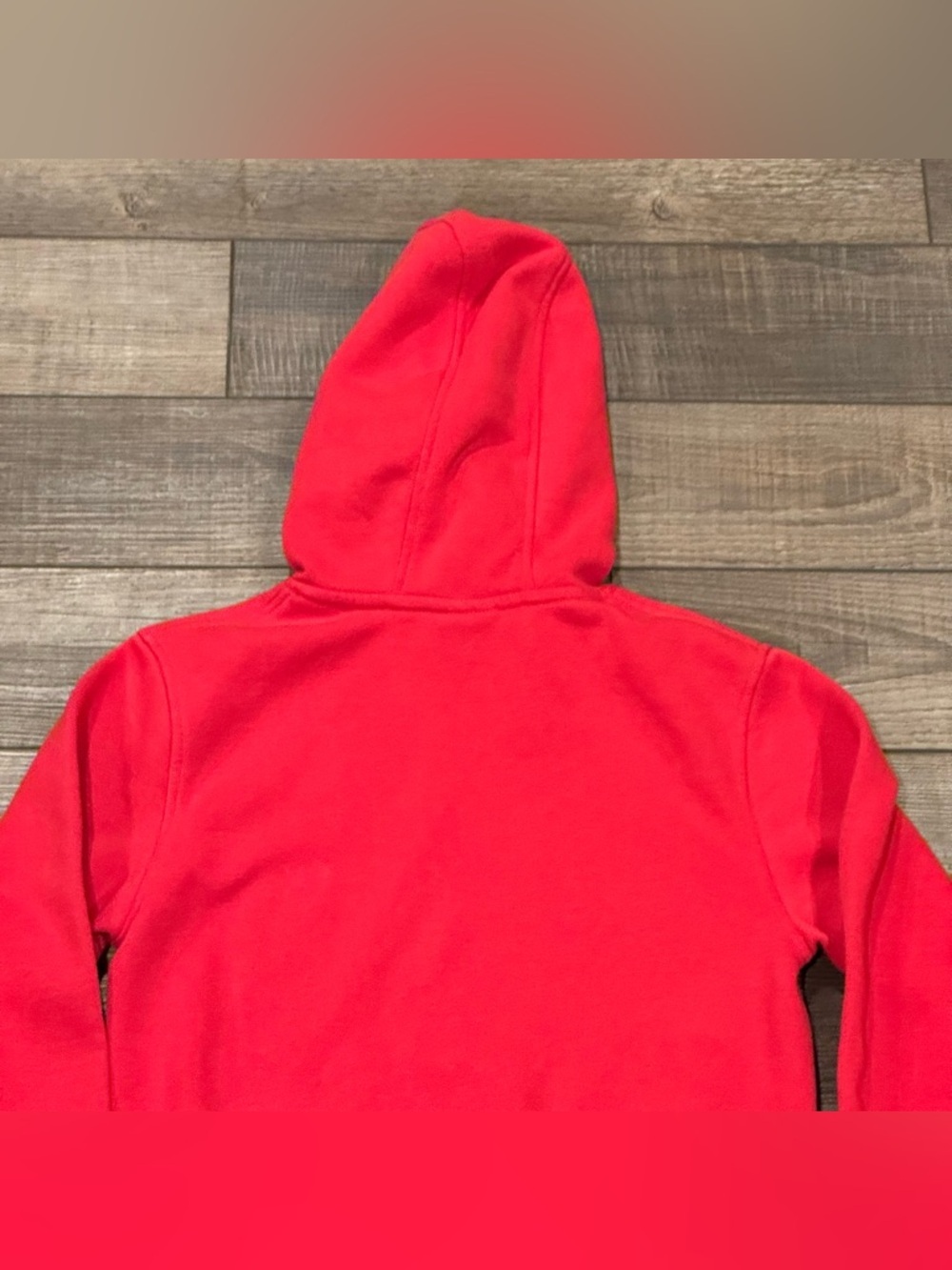 Nike Kids Red Long Sleeve Pullover Hoodie Embroidered Size Medium Unisex - Picture 6 of 10